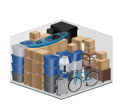 medium storage units size guide image thumbnail for Grape Avenue Self Storage, 690 Grape Avenue, Sunnyvale, CA, 94087