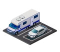 parking spaces size guide image for All American Storage - Westbrook, 45 County Road, Westbrook, ME, 04092