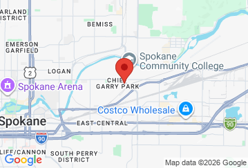 Map image of Green Street Maxi Storage, 3129 E Sharp Ave, Spokane, WA, 99202 location
