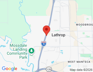 Map image of StoragePRO Self Storage of Lathrop, 15550 S Harlan Rd, Lathrop, CA, 95330 location