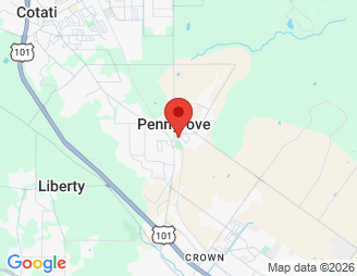 Map image of Penngrove Station Mini Storage, 120 Woodward Ave, Penngrove, CA, 94951 location
