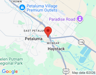Map image of Loc-n-Stor, 1020 Lakeville St, Petaluma, CA, 94952 location