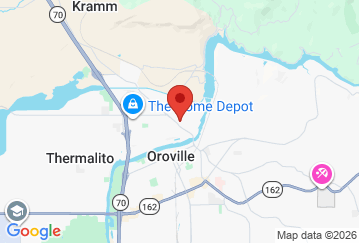 Map image of Security 1st Self Storage, 60 Grand Ave., Oroville, CA, 95965 location