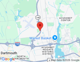 Map image of Airport Mini Storage - New Bedford, 600 Mt. Pleasant Street, New Bedford, MA, 02745 location