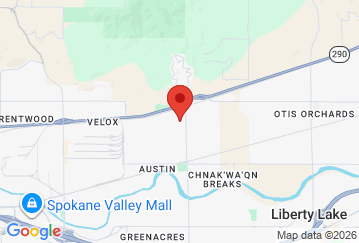 Map image of Barker Storage, 4303 North Barker Road, Spokane Valley, WA, 99027 location