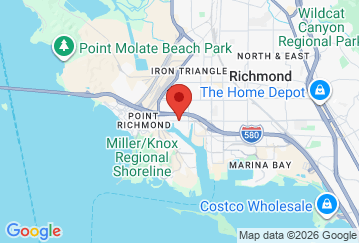 Map image of StoragePRO Self Storage of Richmond, 101 W Cutting Blvd, Richmond, CA, 94804 location