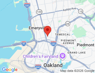 Map image of City Storage & City Cellars, 4004 Adeline Street, Emeryville, CA, 94608 location