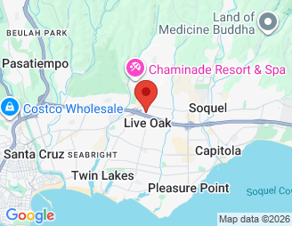 Map image of Pacific Coast Self Storage, 2632 17th Ave., Santa Cruz, CA, 95065 location