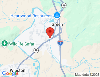 Map image of Shepherd Self Storage, 295 Industrial Drive, Roseburg, OR, 97471 location