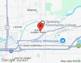 Map image of Green Street Maxi Storage, 3129 E Sharp Ave, Spokane, WA, 99202 location