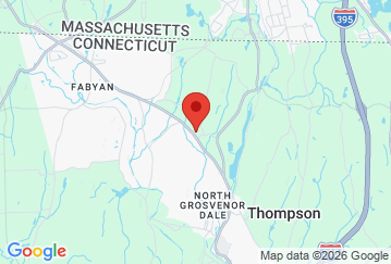 Map image of American Self Storage, 179 Quinebaug Road, Room B, North Grosvenordale, CT, 06255 location