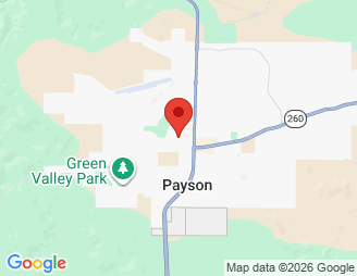 Map image of Rim Country Self Storage, 208 N Tonto Street, Payson, AZ, 85541 location