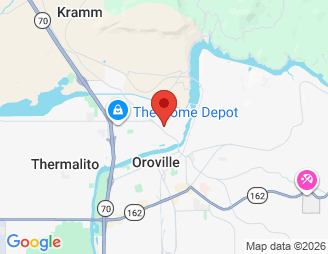Map image of Security 1st Self Storage, 60 Grand Ave., Oroville, CA, 95965 location