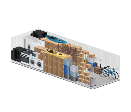 extra_large storage units size guide image thumbnail for Yosemite Self Storage, 117 Creekwood Dr, Modesto, CA, 95357